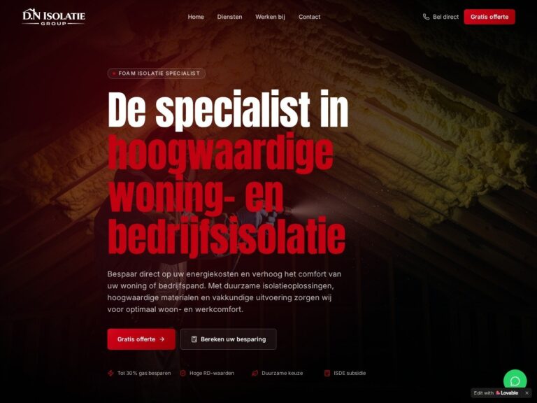 DN Isolatie Group spouwmuurisolatie Stadskanaal