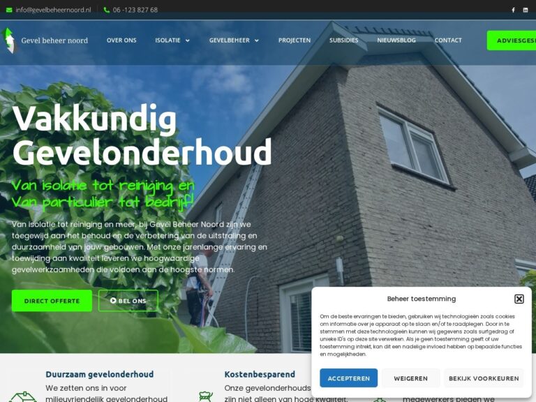 Gevel Beheer Noord spouwmuurisolatie Hoogezand