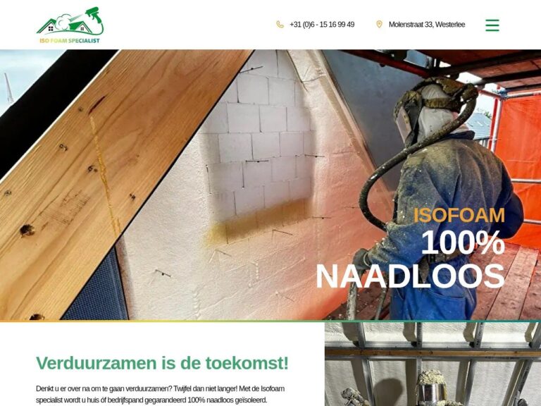 Isofoam Specialist spouwmuurisolatie Westerlee