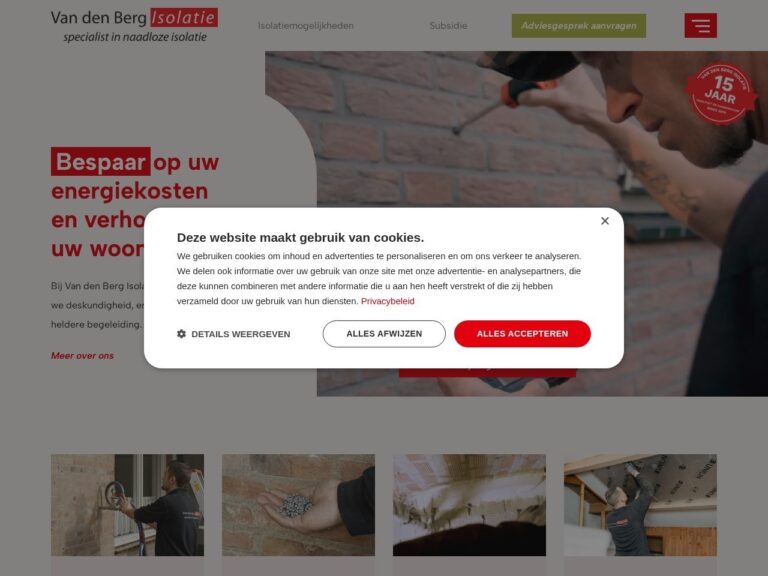 Van den Berg Isolatie spouwmuurisolatie Borger